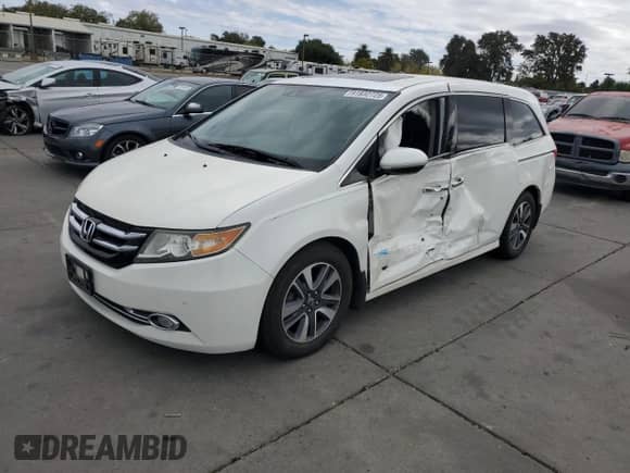 2014 Honda Odyssey Touring с VIN 5FNRL5H91EB052616, выставлен на аукционе Copart как лот 81932725 с пробегом 157 692 миль миль и Списание • Salvage title. История ставок и продаж доступна на DreamBid. Изображение 1.