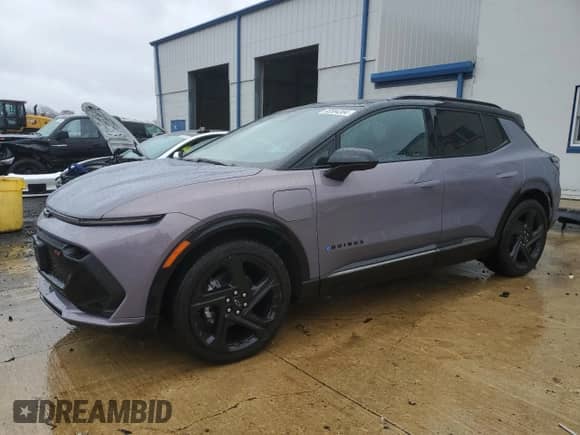 2024 Chevrolet Equinox EV RS с VIN 3GN7DSRP5RS270532, выставлен на аукционе Copart как лот 83594384 с пробегом 1 402 миль миль и Списание • Salvage title. История ставок и продаж доступна на DreamBid. Изображение 1.