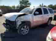 2011 Chevrolet Tahoe LTZ with VIN 1GNSKCE08BR225673, listed as a Copart auction lot 82283985 with 108,396 mi miles and Salvage title. Bid and sale history available at DreamBid. Image 1.