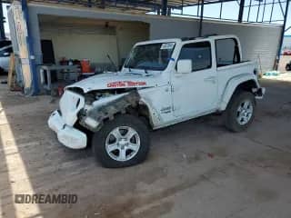2020 Jeep Wrangler Sport S with VIN 1C4GJXAG8LW236820, listed as a Copart auction lot 63528545 with 63,934 mi miles and Salvage title. Bid and sale history available at DreamBid. Image 1.
