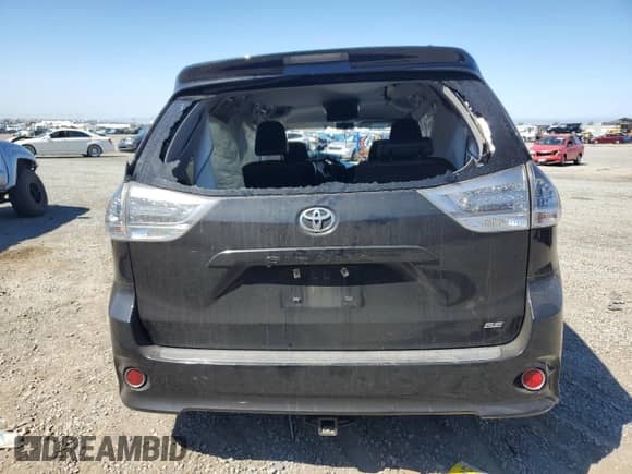 2015 Toyota Sienna SE with VIN 5TDXK3DC0FS582752, listed as a Copart auction lot 71443495 with Not provided miles and Salvage title. Bid and sale history available at DreamBid. Image 6.
