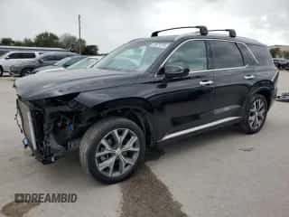 2022 Hyundai Palisade Limited с VIN KM8R54HE5NU336741, выставлен на аукционе Copart как лот 72571214 с пробегом 39 393 миль миль и Списание • Salvage title. История ставок и продаж доступна на DreamBid. Изображение 1.