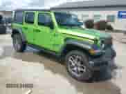 2025 Jeep Wrangler Sport S with VIN 1C4RJXN61SW537938, listed as a Copart auction lot 68645195 with 7,214 mi miles and Salvage title. Bid and sale history available at DreamBid. Image 4.