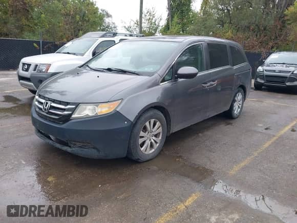 2014 Honda Odyssey EX с VIN 5FNRL5H49EB139202, выставлен на аукционе IAAI как лот 43404334 с пробегом 242 211 миль миль и . История ставок и продаж доступна на DreamBid. Изображение 2.
