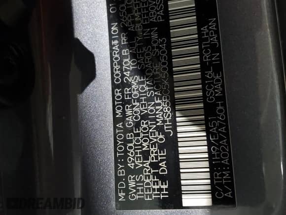 2019 Lexus RC 300 z VIN JTHS85BC5K5005043, wystawiony jako Copart lot #87729815 z przebiegiem 63 341 mil mil oraz Szkoda całkowita • Salvage title. Historia ofert i sprzedaży dostępna na DreamBid. Obrazek 12.