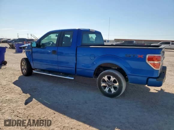 2013 Ford F-150 XL with VIN 1FTFX1CF2DFB80807, listed as a Copart auction lot 81038385 with 65,555 mi miles and Salvage title. Bid and sale history available at DreamBid. Image 2.