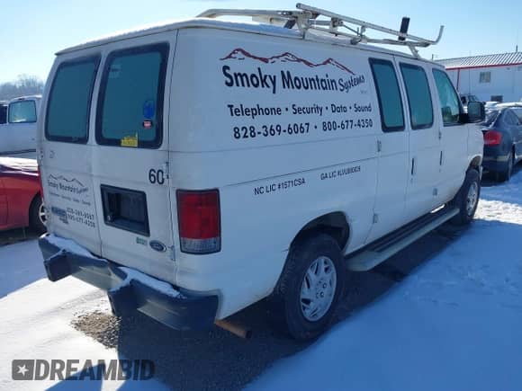 2012 Ford Econoline Cargo Recreational with VIN 1FTNE2EW9CDB05469, listed as a IAAI auction lot 41209022 with 162,890 mi miles and . Bid and sale history available at DreamBid. Image 4.