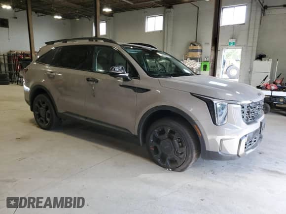 2025 Kia Sorento X-Line SX with VIN 5XYRKDJF2SG329355, listed as a Copart auction lot 65340375 with 11,872 mi miles and Clean title. Bid and sale history available at DreamBid. Image 4.
