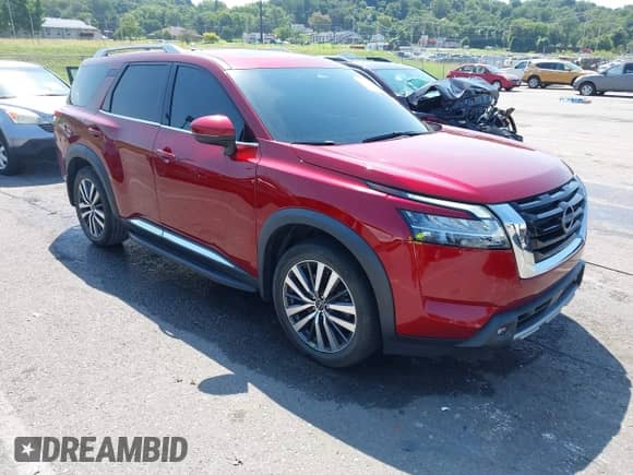 2022 Nissan Pathfinder Platinum с VIN 5N1DR3DH9NC223082, выставлен на аукционе IAAI как лот 42698899 с пробегом 56 659 миль миль и . История ставок и продаж доступна на DreamBid. Изображение 1.