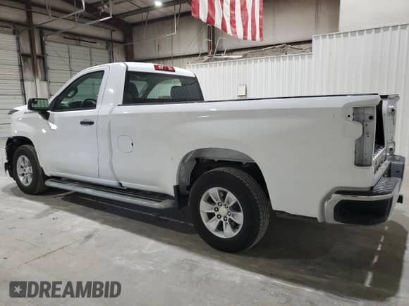 2024 Chevrolet Silverado 1500 Work Truck z VIN 3GCNAAED7RG396554, wystawiony jako Copart lot #84644565 z przebiegiem 12 772 mil mil oraz Czysty tytuł • Clean title. Historia ofert i sprzedaży dostępna na DreamBid. Obrazek 2.
