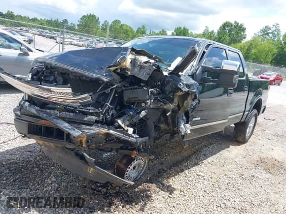 2014 Ford F-150 XL with VIN 1FTFW1ET0EFA07374, listed as a IAAI auction lot 42524015 with 96,931 mi miles and . Bid and sale history available at DreamBid. Image 2.