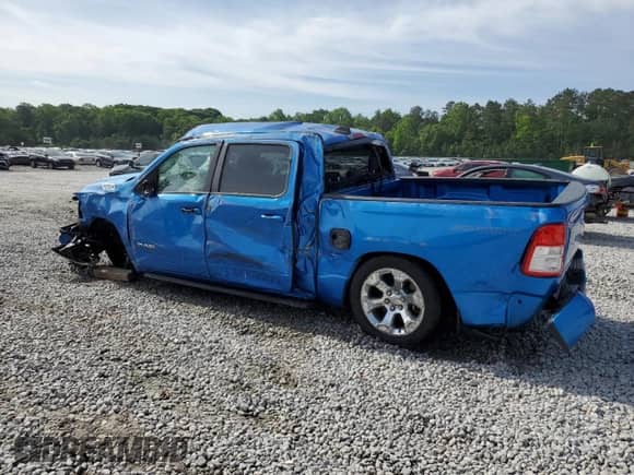 2021 Ram 1500 Big Horn with VIN 1C6RREFG4MN801965, listed as a Copart auction lot 56378395 with 86,767 mi miles and Non repairable. Bid and sale history available at DreamBid. Image 2.