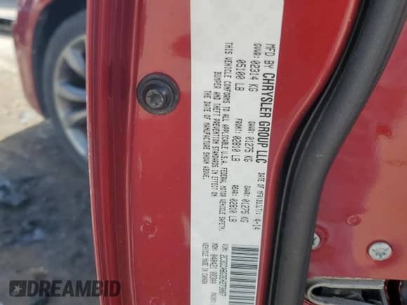 2014 Chrysler 300 S with VIN 2C3CCABG3EH273087, listed as a Copart auction lot 60271485 with 149,323 mi miles and Salvage title. Bid and sale history available at DreamBid. Image 12.