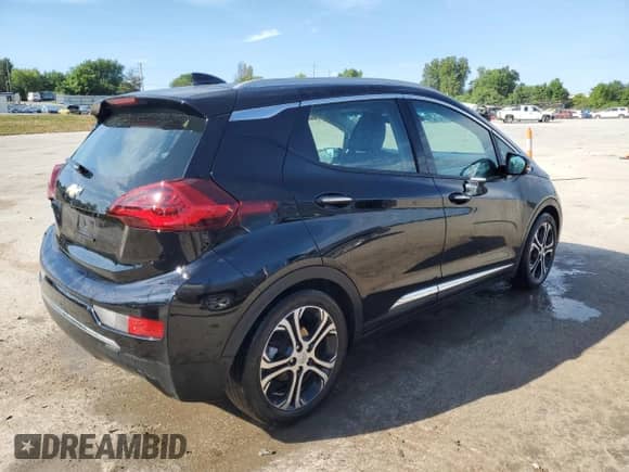 2021 Chevrolet Bolt EV Premier with VIN 1G1FZ6S04M4109942, listed as a Copart auction lot 60393574 with 46,871 mi miles and Salvage title. Bid and sale history available at DreamBid. Image 3.