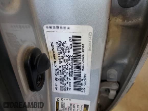 2006 Toyota Corolla LE с VIN 1NXBR30E86Z596550, выставлен на аукционе Copart как лот 81569285 с пробегом Не указан миль и Списание • Salvage title. История ставок и продаж доступна на DreamBid. Изображение 12.