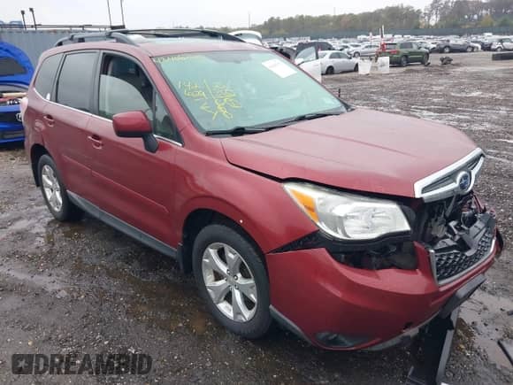 2014 Subaru Forester Limited z VIN JF2SJAHC9EH452369, wystawiony jako IAAI lot #43408275 z przebiegiem 142 629 mil mil oraz . Historia ofert i sprzedaży dostępna na DreamBid. Obrazek 1.