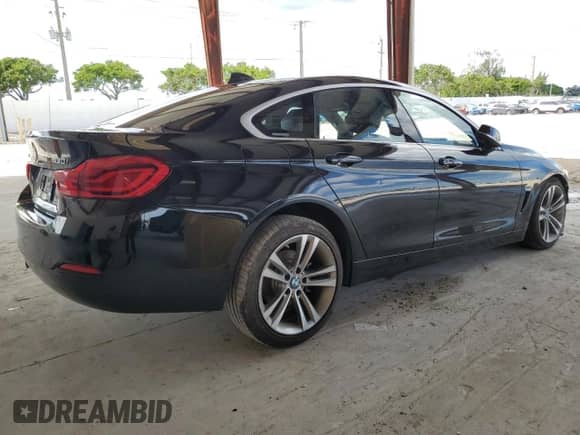 2019 BMW 4 Series 430i xDrive with VIN WBA4J3C52KBL10632, listed as a Copart auction lot 80103005 with 55,301 mi miles and Non repairable. Bid and sale history available at DreamBid. Image 3.