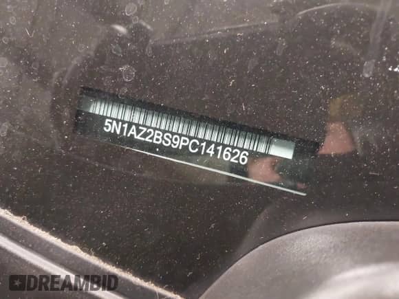 2023 Nissan Murano SV with VIN 5N1AZ2BS9PC141626, listed as a IAAI auction lot 41929851 with 18,469 mi miles and . Bid and sale history available at DreamBid. Image 17.