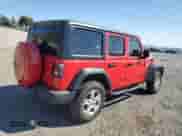 2021 Jeep Wrangler Unlimited Sport S with VIN 1C4HJXDG7MW860528, listed as a Copart auction lot 63694135 with 48,188 mi miles and Salvage title. Bid and sale history available at DreamBid. Image 3.