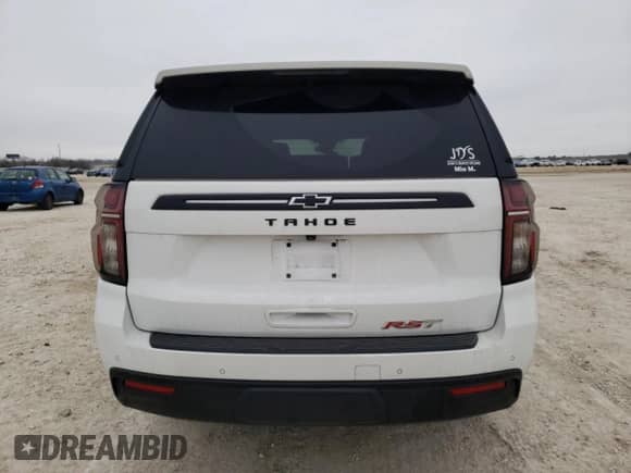 2023 Chevrolet Tahoe RST z VIN 1GNSCRKD4PR393695, wystawiony jako Copart lot #45428455 z przebiegiem Nie podano mil oraz Szkoda całkowita • Salvage title. Historia ofert i sprzedaży dostępna na DreamBid. Obrazek 6.