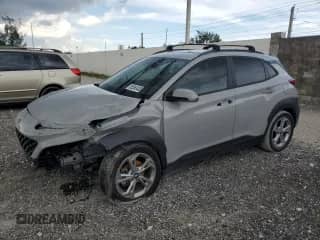 2022 Hyundai Kona SEL with VIN KM8K62AB5NU870373, listed as a Copart auction lot 65560405 with 66,182 mi miles and Non repairable. Bid and sale history available at DreamBid. Image 1.