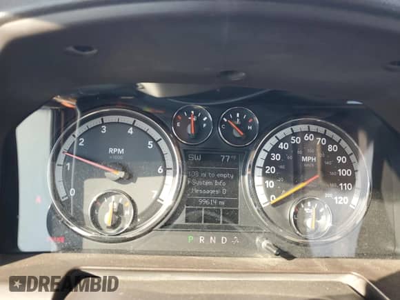 2009 Dodge 1500 SLT with VIN 1D3HB18P89S780875, listed as a Copart auction lot 75644624 with 99,614 mi miles and Salvage title. Bid and sale history available at DreamBid. Image 9.