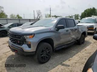 2024 Chevrolet Silverado 1500 Custom Trail Boss with VIN 3GCUDCED0RG373552, listed as a Copart auction lot 59081425 with 12,405 mi miles and Salvage title. Bid and sale history available at DreamBid. Image 1.