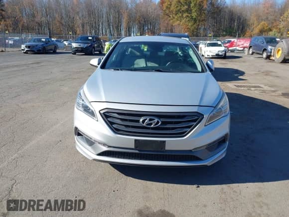 2015 Hyundai Sonata Sport with VIN 5NPE34AF3FH023033, listed as a IAAI auction lot 43522697 with 57,603 mi miles and . Bid and sale history available at DreamBid. Image 12.