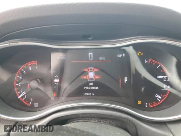 2015 Dodge Durango Special Service with VIN 1C4SDJFT2FC843497, listed as a Copart auction lot 80759515 with 155,615 mi miles and Salvage title. Bid and sale history available at DreamBid. Image 9.