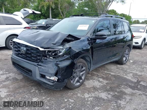 2022 Honda Passport EX-L с VIN 5FNYF7H57NB002198, выставлен на аукционе IAAI как лот 43257117 с пробегом 42 129 миль миль и . История ставок и продаж доступна на DreamBid. Изображение 2.