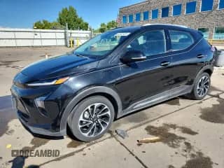 2022 Chevrolet Bolt EUV Premier with VIN 1G1FZ6S00N4134807, listed as a Copart auction lot 80102125 with 27,362 mi miles and Salvage title. Bid and sale history available at DreamBid. Image 1.