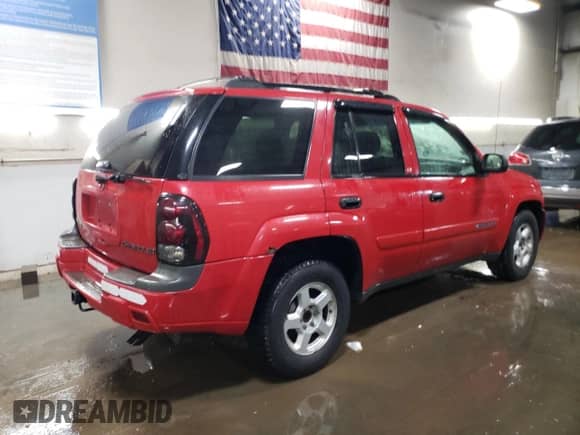2002 Chevrolet TrailBlazer LS with VIN 1GNDT13S622158224, listed as a Copart auction lot 49047555 with 188,712 mi miles and Salvage title. Bid and sale history available at DreamBid. Image 3.