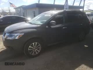 2013 Nissan Pathfinder SV with VIN 5N1AR2MM9DC657592, listed as a Copart auction lot 87009805 with 145,305 mi miles and Clean title. Bid and sale history available at DreamBid. Image 1.