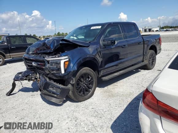 2025 Ford F-150 Lariat with VIN 1FTFW5L81SFB62923, listed as a Copart auction lot 69744715 with 93 mi miles and Salvage title. Bid and sale history available at DreamBid. Image 1.