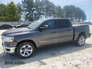 2024 Ram 1500 Big Horn with VIN 1C6RREFT7RN111924, listed as a Copart auction lot 53345925 with 20,484 mi miles and Salvage title. Bid and sale history available at DreamBid. Image 1.