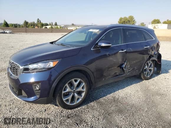 2019 Kia Sorento EX Sport with VIN 5XYPH4A50KG599651, listed as a Copart auction lot 67985185 with 40,657 mi miles and Salvage title. Bid and sale history available at DreamBid. Image 1.