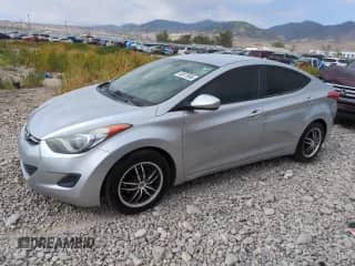2012 Hyundai Elantra GLS with VIN 5NPDH4AEXCH125364, listed as a Copart auction lot 65973985 with 180,817 mi miles and Salvage title. Bid and sale history available at DreamBid. Image 1.