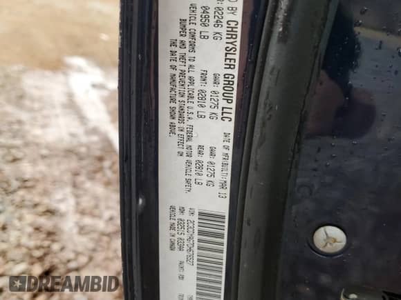 2013 Dodge Challenger SXT z VIN 2C3CDYAG7DH676527, wystawiony jako Copart lot #66930415 z przebiegiem 170 584 mil mil oraz Szkoda całkowita • Salvage title. Historia ofert i sprzedaży dostępna na DreamBid. Obrazek 13.