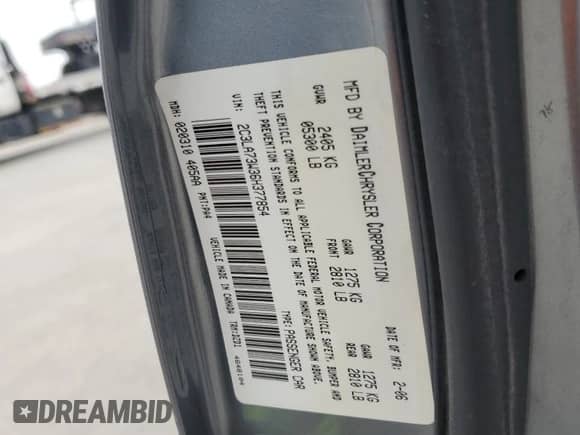 2006 Chrysler 300 C SRT-8 with VIN 2C3LA73W36H377854, listed as a Copart auction lot 79533984 with 260,761 mi miles and Clean title. Bid and sale history available at DreamBid. Image 12.