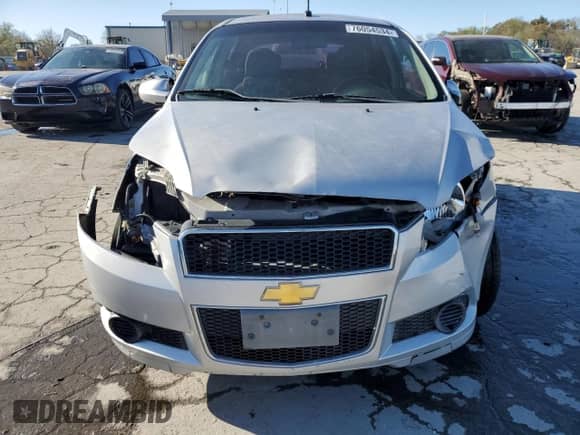 2009 Chevrolet Aveo 1LT with VIN KL1TD66E69B635336, listed as a Copart auction lot 76054534 with 102,940 mi miles and Salvage title. Bid and sale history available at DreamBid. Image 5.
