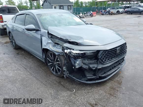 2023 Honda Accord Touring with VIN 1HGCY2F86PA032746, listed as a IAAI auction lot 42231074 with 47,875 mi miles and . Bid and sale history available at DreamBid. Image 1.
