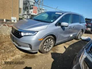 2024 Honda Odyssey EX-L с VIN 5FNRL6H64RB047380, выставлен на аукционе Copart как лот 66323425 с пробегом 18 419 миль миль и Списание • Salvage title. История ставок и продаж доступна на DreamBid. Изображение 1.