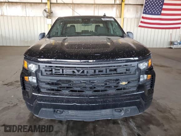 2024 Chevrolet Silverado 1500 Custom with VIN 1GCPABEK0RZ107222, listed as a Copart auction lot 80317465 with 30,949 mi miles and Salvage title. Bid and sale history available at DreamBid. Image 5.