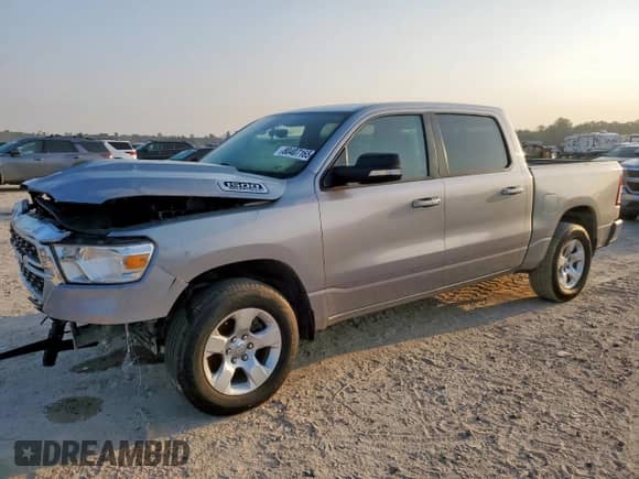 2022 Ram 1500 Big Horn с VIN 1C6SRFFT4NN474652, выставлен на аукционе Copart как лот 80407165 с пробегом 75 313 миль миль и Списание • Salvage title. История ставок и продаж доступна на DreamBid. Изображение 1.