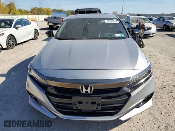 2021 Honda Accord Sport with VIN 1HGCV2F34MA003397, listed as a Copart auction lot 84903065 with 37,968 mi miles and Salvage title. Bid and sale history available at DreamBid. Image 5.
