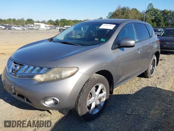 2009 Nissan Murano SL with VIN JN8AZ18W69W107240, listed as a IAAI auction lot 43412567 with 176,505 mi miles and . Bid and sale history available at DreamBid. Image 2.