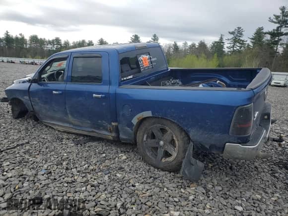 2010 Dodge 1500 SLT z VIN 1D7RV1CT9AS145652, wystawiony jako Copart lot #55385785 z przebiegiem Nie podano mil oraz Szkoda całkowita • Salvage title. Historia ofert i sprzedaży dostępna na DreamBid. Obrazek 2.