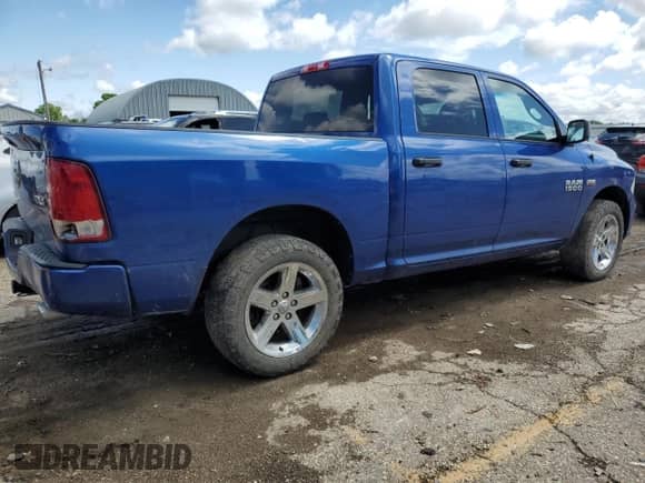 2018 Ram 1500 Express with VIN 3C6RR7KTXJG131177, listed as a Copart auction lot 59918365 with Not provided miles and Salvage title. Bid and sale history available at DreamBid. Image 3.