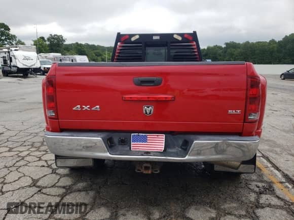 2005 Dodge 3500 SLT with VIN 3D7MS48C85G769856, listed as a Copart auction lot 58231725 with 196,517 mi miles and Salvage title. Bid and sale history available at DreamBid. Image 6.