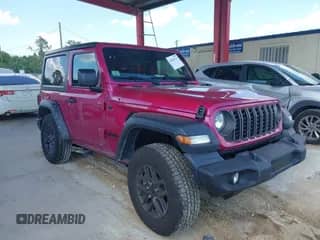 2024 Jeep Wrangler Sport S z VIN 1C4PJXAN2RW362873, wystawiony jako IAAI lot #41892711 z przebiegiem 3 544 mil mil oraz . Historia ofert i sprzedaży dostępna na DreamBid. Obrazek 1.